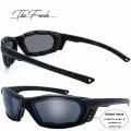 Motorcycle Riding Glasses 3 Pairs Uv400 Uv Protection Goggles With Padded Frame Grey Blue Mirror And Silver Lenses Model Fr13
