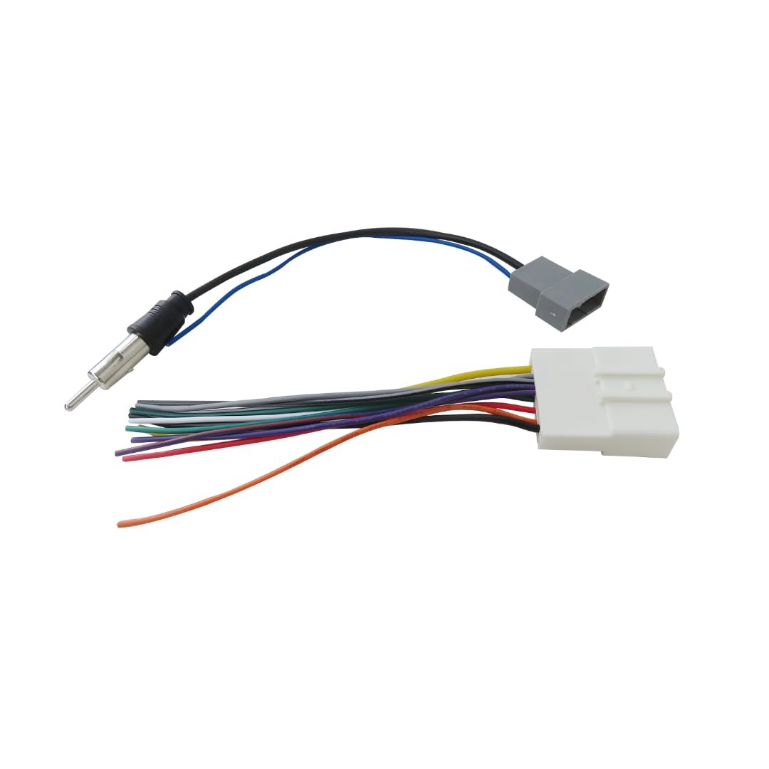 Car Stereo Wiring Harness Adapter Cd Radio Cable Plug Fit For Nissan Leaf Base Hatchback 4-door Battery Ev Ev Bev 2014 2015
