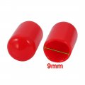 Uxcell 10 Pcs 9mm Inner Dia Pvc Vinyl End Cap Bolt Screw Thread Protector Red