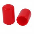 Uxcell 10 Pcs 9mm Inner Dia Pvc Vinyl End Cap Bolt Screw Thread Protector Red
