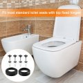 Uxcell 4pcs Tank To Bowl Gasket Kit Toilet Bolts With Nuts Rubber Washers 2pcs Sealing Ring For Bathroom Repair Screw