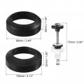 Uxcell 4pcs Tank To Bowl Gasket Kit Toilet Bolts With Nuts Rubber Washers 2pcs Sealing Ring For Bathroom Repair Screw