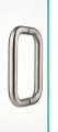 Rockwell Security Tubular Back To Door Pull 8 Inch Brushed Nickel Finish For Commercial And Residential Heavy Glass Frameless