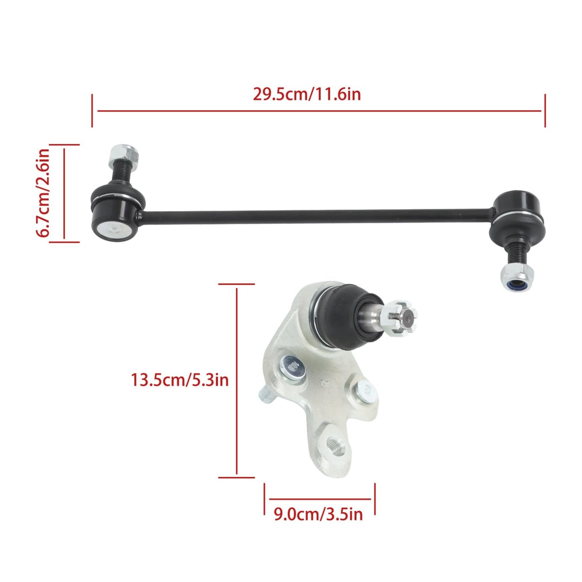 Front Lower Ball Joints And Sway Bar Link Kit For Lexus Rx350 Rx450h Rx350l Rx450hl Toyota Highlander Venza K500187 K500188