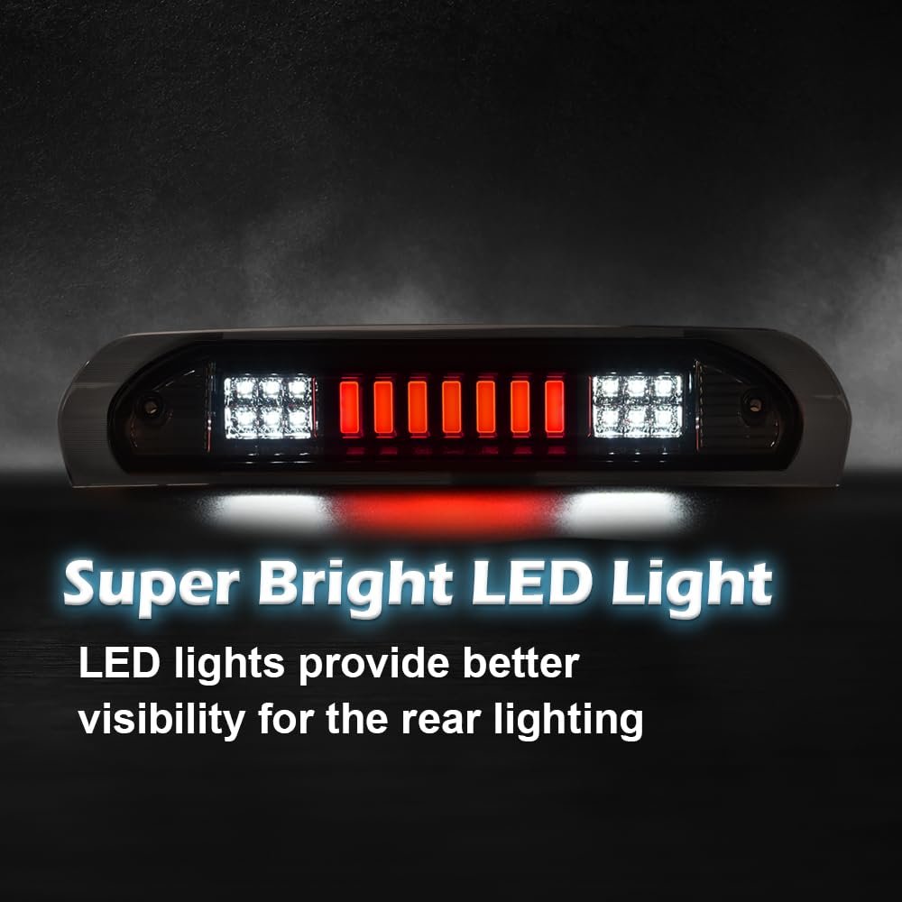 Led 3rd Brake Light Lamp For Dodge Ram 1500 2002 To 2008 And 2500 3500 2003 2009 Fits Models With Cargo Lights Only Clear Lens
