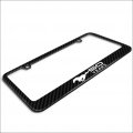 Ipick Image Made For Ford Mustang 50 Years Black Real 3k Carbon Fiber Glossy Finish License Plate Frame