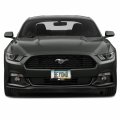 Ipick Image Made For Ford Mustang 50 Years Black Real 3k Carbon Fiber Glossy Finish License Plate Frame