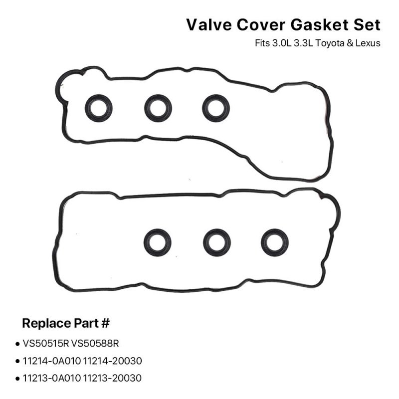 Valve Cover Gasket Set For Toyota Lexus V6 1mz-fe 3mz-fe Fits Camry Avalon Sienna Highlander Solara Es300 Es330 Rx300 Rx330