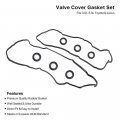 Valve Cover Gasket Set For Toyota Lexus V6 1mz-fe 3mz-fe Fits Camry Avalon Sienna Highlander Solara Es300 Es330 Rx300 Rx330