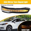Uxcell Car Led No 87624a7000 Right Side Rear View Mirror Turn Signal Amber Light Indicator For Kia Forte Forte5 Ex Lx S