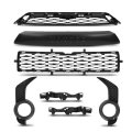 Front Bumper Grille Assembly Body Parts Kit For Toyota 4runner Trd Sr5 2014-2019 To2509104 To1036148 Black 