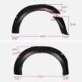 Fender Flares For 2011 2018 Ford Ranger T6 Smooth Riveted Style Paintable Matte Black Wheel 4 Piece Set With Stainless Steel