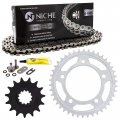 Niche Drive Sprocket Chain Combo For Honda Cb600f Hornet Front 15 Rear 42 Tooth 525v O-ring 110 Links