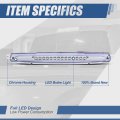 Auto Dynasty Full Led Chrome Housing 3rd Third Brake Light Center High Mount Stop Lamp Compatible With Trailblazer Envoy 02-09