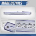 Auto Dynasty Full Led Chrome Housing 3rd Third Brake Light Center High Mount Stop Lamp Compatible With Trailblazer Envoy 02-09