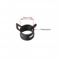 Uxcell Steel Band Clamp 12mm Inner Dia Fit 12 0-12 7mm Od Hose Spring Type Action Fuel Line Silicone Tube Clip Black 20pcs