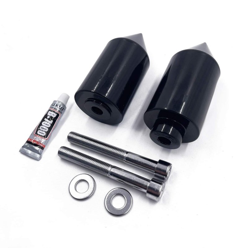Aluminum Spike Frame Sliders Crash Protectors For Cbr 929 Rr 2000 2001 And 954 2002 2003 Black Left Right Sides Mt290-036-bk