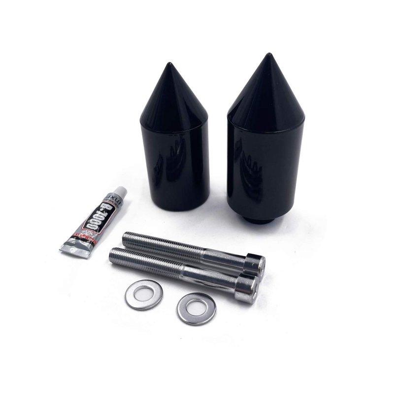 Aluminum Spike Frame Sliders Crash Protectors For Cbr 929 Rr 2000 2001 And 954 2002 2003 Black Left Right Sides Mt290-036-bk