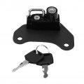 Qiilu Motorcycle Alloy Helmet Lock Mount Hook Anti Theft Kit With 2 Keys For Indian Scout Sixty 2015-2018