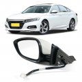 Left Driver Side Door Mirror For Honda Accord Lx Sport 2018 2022 Power Non Heated No Turn Signal Platinum White Pearl Ho1320328 
