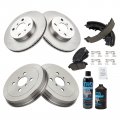 Trq Front Ceramic Disc Brake Pad Rotor W Rear Shoes Drums Chemicals