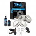Trq Front Ceramic Disc Brake Pad Rotor W Rear Shoes Drums Chemicals 