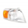 Aintier A Pair Of Automotive Headlight Assembly Fit For Toyota Corolla 1998-2000 With Chrome Housing Amber Reflector Clear Lens