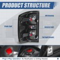 Auto Dynasty Factory Style Rear Tail Light Brake Lamps Compatible With Chevy Silverado 1500 2500hd 3500hd 2014-2019 Passenger
