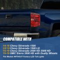 Auto Dynasty Factory Style Rear Tail Light Brake Lamps Compatible With Chevy Silverado 1500 2500hd 3500hd 2014-2019 Passenger