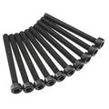 Axa091 Cap Head Screws 10 Piece Set M3 X 30mm Black Hexagon Bolts Socket Metal Fasteners 