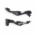 Httmt Black Brake Clutch Flame Lever Hand Control Compatible With H-d Xl Dyna Softail Touring