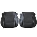 Front Driver And Passenger Bottom Replacement Seat Covers Microfiber Leather Black For Subaru Outback 2015 2016 2017 2018 2019 