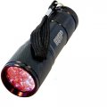 Hqrp 9 Leds Red Light Led Black Flashlight For Astronomy Aviation Night Vision