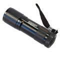 Hqrp 9 Leds Red Light Led Black Flashlight For Astronomy Aviation Night Vision