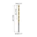 Uxcell High Speed Steel Straight Shank Twist Drill Bit Fully Ground Titanium Coated 2 8mm Diameter 34mm Total Length 12mm 24