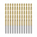 Uxcell High Speed Steel Straight Shank Twist Drill Bit Fully Ground Titanium Coated 2 8mm Diameter 34mm Total Length 12mm 24