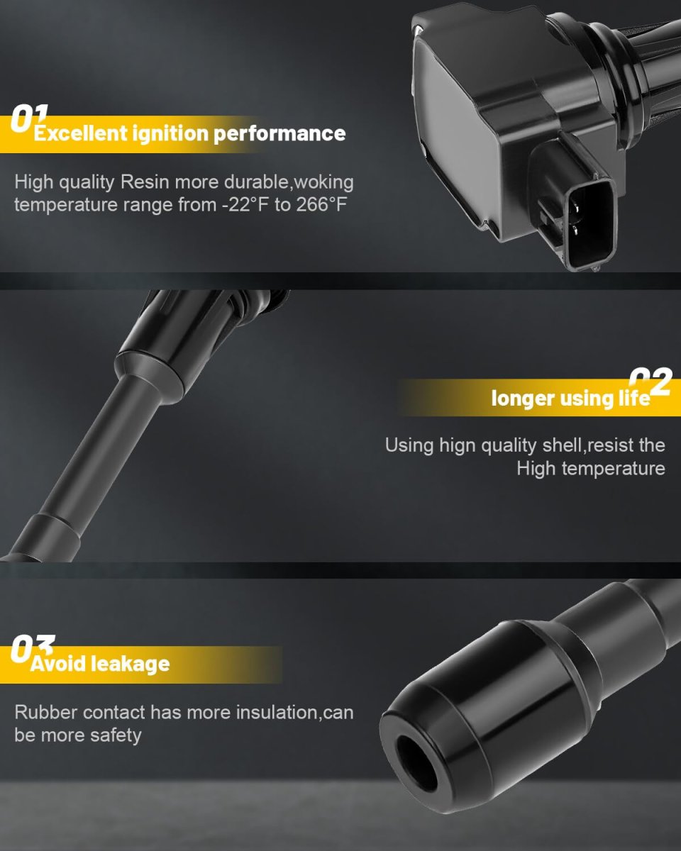 Ignition Coils 2015018 For Chevrolet City Express 2 0l L4 2007-2018 Nissan Altima 2 5l 3-pins Uf549 4 Pcs Coil Pack