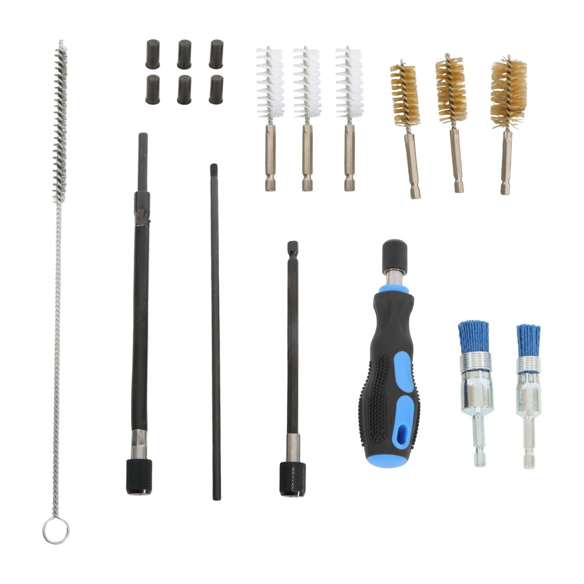 19 Pcs Diesel Engine Injector Seat Cleaning Brush Tool Kit For Nozzle Base Shaft And Cylinder Head Hole With Storage Box