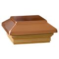 Deckorators 72295 Victoria Plateau Copper Post Cap With Cedar Base 