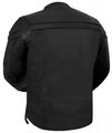 True Element Mens Sporty Scooter Style Collar Leather Motorcycle Jacket Black Size Xl 