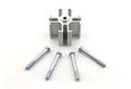 Fan Spacer Kit 2 In For Gm And Ford Silver Aluminum Construction With Spacers Washers Bolts Model 2393 