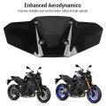 Pc Material Windshield Enhanced Aerodynamics Windscreen Wind Deflector For Mt-09 2024 Black