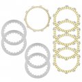 Caltric Clutch Friction Plates Kit Compatible With Kawasaki Eliminator 125 Bn125a 2001-2009