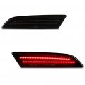 Full Led Strip Rear Side Marker Lights Fender Parking Lamps For 2004-2008 Chrysler Crossfire Chrome Housing Smoke Tinted Lens 