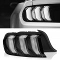 Hoypeyfiy Led Sequential Tail Lights Replacement For Ford Mustang 2015-2022 Clear Euro Style Turn Signal Left Side
