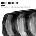 Hoypeyfiy Led Sequential Tail Lights Replacement For Ford Mustang 2015-2022 Clear Euro Style Turn Signal Left Side