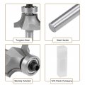 Router Bit 1 4 Shank 2 Inch Cutting Dia Round Over Corner 2flutes Tungsten Steel For Woodworking Milling Cutter Tool