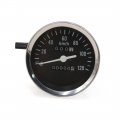 Uxcell 0-120km H Black Rectangle Analog Odometer Motorcycle Speedometer Gauge For Gn