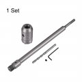 Uxcell Wall Hole Drill Bit 45mm Concrete Cement Stone Saw Cutter 340mming Depth Round Shank With Connecting Rod For Sds X4