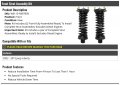 Front Strut And Coil Spring Assembly Kit Compatible With 2002-2012 Jeep Liberty Excludes Diesel Engine